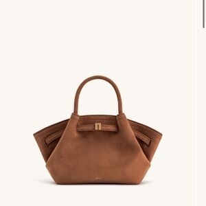 JW PEI FAUX SUEDE HANA TOTE BAG BROWN
